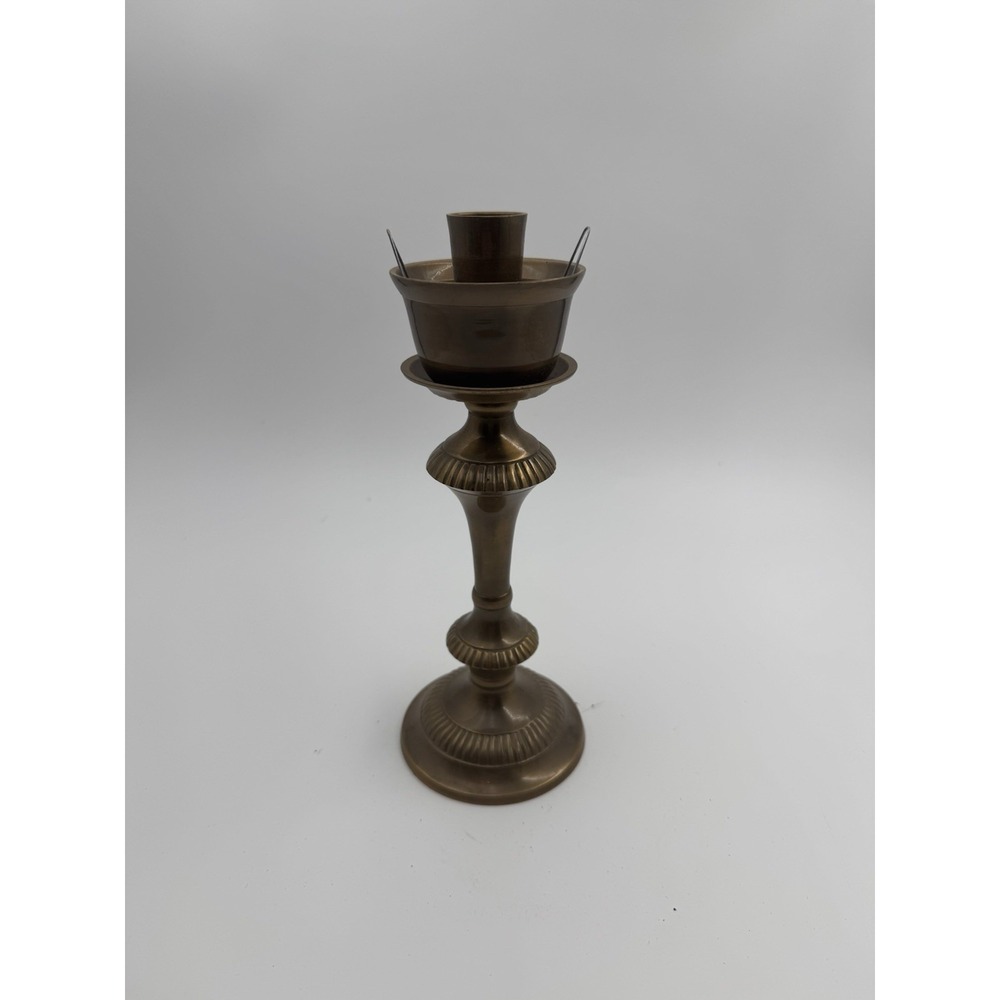 Vintage‎ Brass Candlestick Holder 9.5" Inch Tall